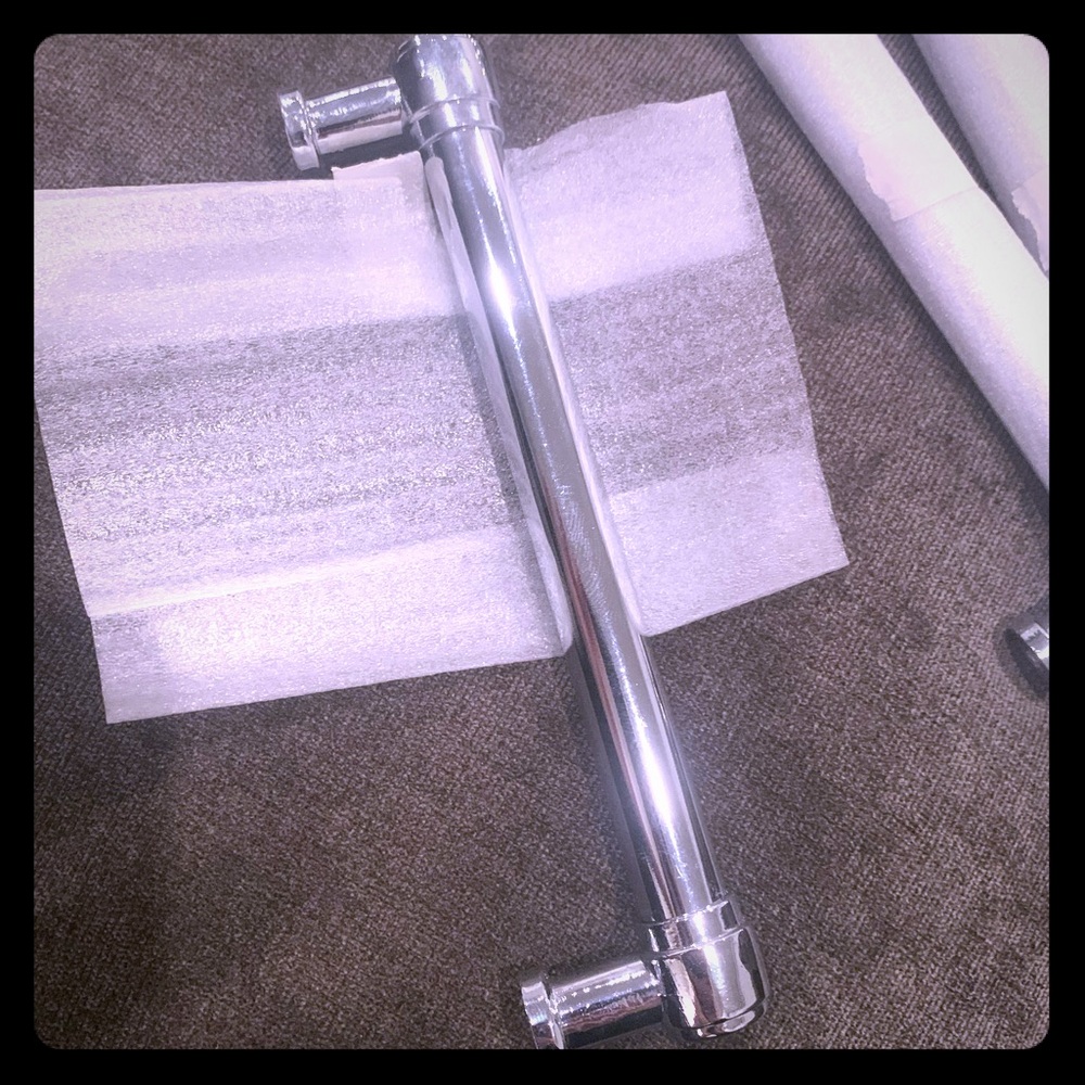 3 chrome handles